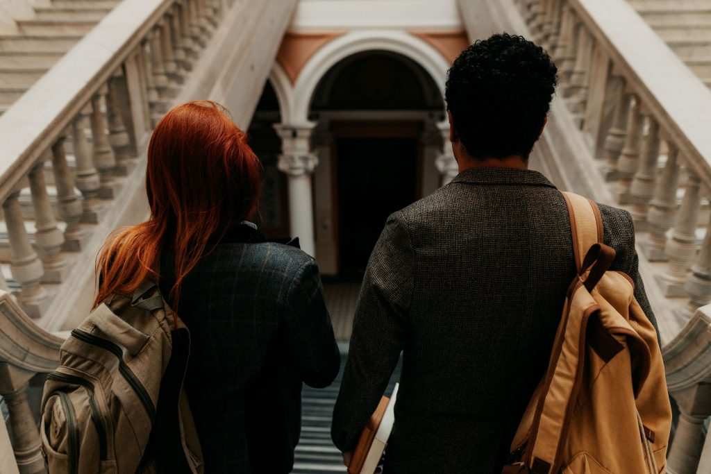UniRoute international students on campus.